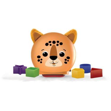 Imagem de Brinquedo Educativo Encaixe Fromas Oncinha Pintada