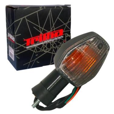 Imagem de Pisca Seta Completo CBR 600 Hornet Lente Cristal Traseiro Direito - Tr