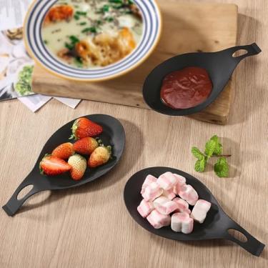 Imagem de 2 peças de descanso de colher de silicone para fogão, suporte de colher de silicone para balcão de cozinha, suporte para fogão para utensílios de cozinha, espátula, pinças, conchas (20 x 10 x 2 cm)