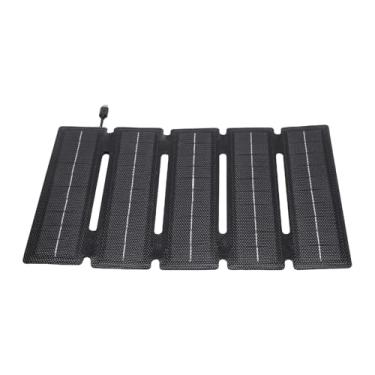 Imagem de Naroote Carregador de Painel Solar de 25 W, Painel Solar Dobrável de 25 W Em ETFE, Carregador Portátil Monocristalino Ultrafino Com Revestimento Em ETFE para Camping, Caminhadas e