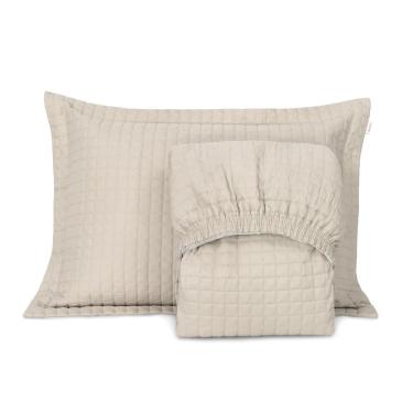 Imagem de Cobre Leito Solteiro Lavive Plaza Bicama 2Pçs Bege