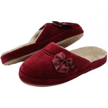 Imagem de Pantufa Comfort com Pelúcia - PUFF - Bordô - 37/38, Bordô, 37/38