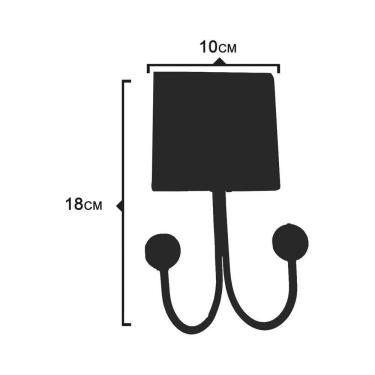 Imagem de Toalheiro Cabideiro Duplo Flor 3d Rústico Artesanal Ferro Cor Verde