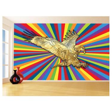 Imagem de Papel De Parede 3D Animais Pop Art Águia Voando 3,5M Pxa253 - Você Dec