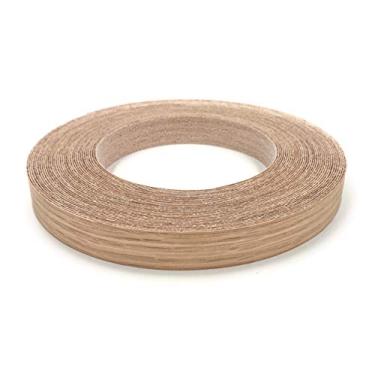 Imagem de Edge Supply Rolo de madeira compensada com borda de madeira compensada de 1,2 cm x 15,2 m – borda folheada de madeira real pré-colada – borda folheada flexível – fácil aplicação com borda a ferro para móveis – Feito nos EUA