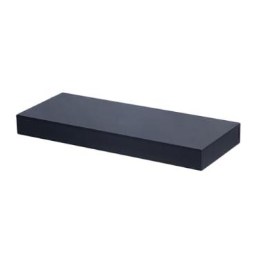 Imagem de Suporte de pedestal para exibição de manequim preto - Elevadores quadrados grandes para lojas de noivas, catering, sobremesas, colecionáveis e figuras de joias (100 x 60 x 10 cm)