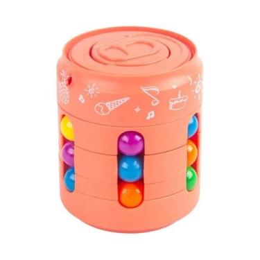 Imagem de Cubo Giratório Quebra-Cabeça De Grãos: Jogo Antiestresse Para Crianças