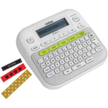 Imagem de Rotulador Eletrônico Portátil Brother PT-D210 com Teclado QWERTY, 14 F
