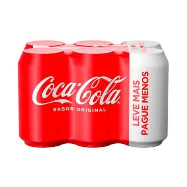Imagem de Refrigerante Coca-Cola Original 350ml 6unidades