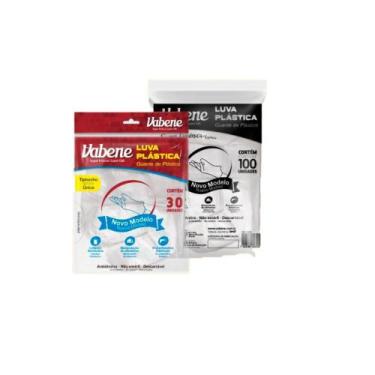 Imagem de Luva plastica panificação pct com 100 unidades - vabene