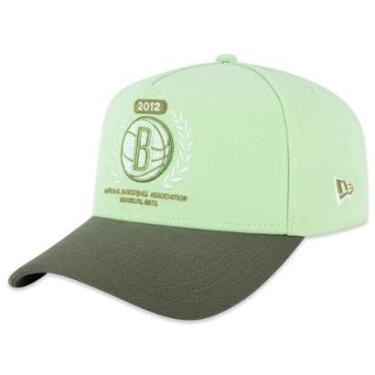 Imagem de BONE NEW ERA 9FORTY A-FRAME BROOKLYN NETS NBA VERDE-Masculino