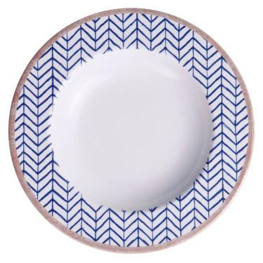 Imagem de Prato Fundo Tramontina Abstratta em Porcelana Decorado 23cm
