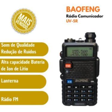 Imagem de Rádio Baofeng UV-5R Original  5W, Dual Band, Display Iluminado - Radio