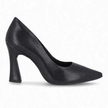 Imagem de Scarpin Salto Alto Bico Fino Piccadilly 749236 Feminino - Preto, Preto