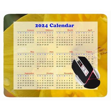 Imagem de YENDOSTEEN Mouse pad calendário 2023, nuvens oceano praia escritório mouse pad tipo 947