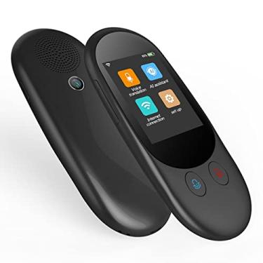 Imagem de Tradutor de idioma instantâneo inteligente Tradução portátil em vários idiomas Tradutor de digitalização de fotos Tela sensível ao toque de 2,4 polegadas Suporte Wi-Fi offline (B) necessário