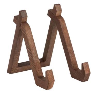 Imagem de Ioensy Suporte para porta-retratos de madeira, suporte para porta-retratos, suporte para exibição de livros, cavaletes de mesa internos