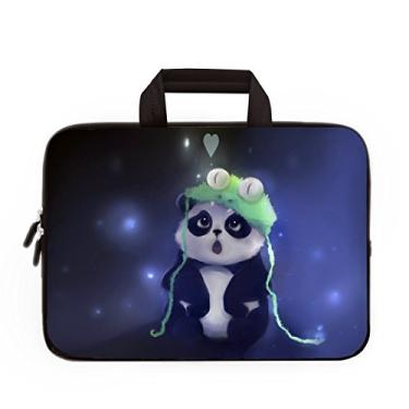 Imagem de 11 11.6 12 12.1 12.5 inch Laptop Carrying Bag Chromebook Case Notebook Ultrabook Bag Tablet Cover Neoprene Sleeve for Apple MacBook Air Samsung Google Acer HP DELL Lenovo Asus (Blue Panda)