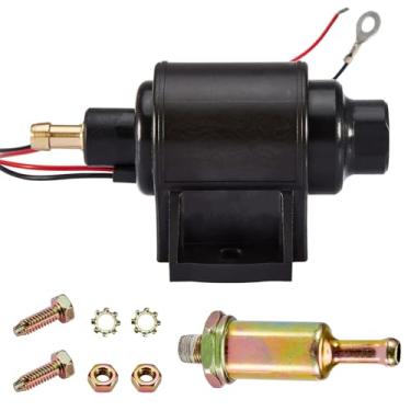 Imagem de CarBole Bomba de combustível elétrica 4-7 PSI, bomba de gasolina universal em linha de baixa pressão 12V compatível com carburadores, caminhões, barcos, geradores, motores, carros