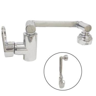 Imagem de Torneira Monocomando Articulada Cromada Quente Frio Banheiro Lavabo Pi