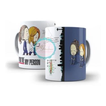 Imagem de Caneca Grey's Anatomy Cristina Yang Derek You Are My Person - NG Decor