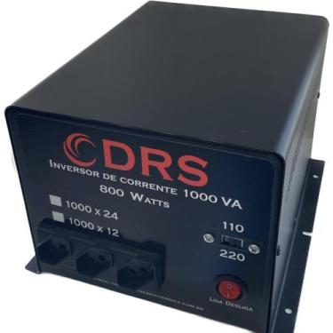 Imagem de Inversor DRS nacional 1000VA 800WATTS 12V OU 24V 110/220V onda quadrad