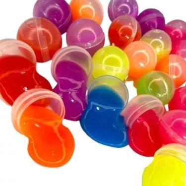 Imagem de 30 Geleca Slime Amoeba Colorida Kit Para Festa Lembrancinha Infantil A