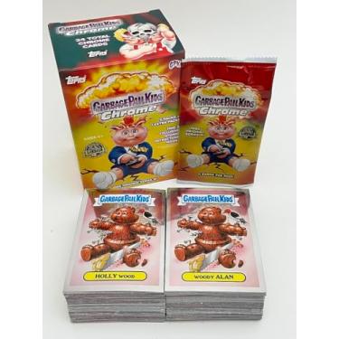 Imagem de 2021 Topps Garbage Pail Kids Chrome Series 4 Complete 100-Card Set