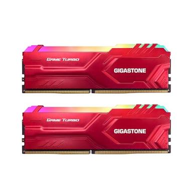 Imagem de RGB DDR4 RAM: kit GIGASTONE Game Turbo de 32 GB (2 x 16 GB) DDR4 3600 MHz PC4-28800 CL, 16-20-20-40, Intel XMP 2.0 AMD Ryzen 1,35 V UDIMM 288 pin sem buffer sem ECC PC Desktop de Memória de alto