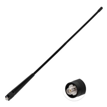 Imagem de Superbat Antena de rádio UHF VHF UHF de banda dupla 136-174 400-470 MHz 15,16 polegadas SMA fêmea flexível Whip Walkie Talkie compatível com Baofeng UV-5R Retevis Aliunce HD1 Arcshell AR-5 rádio