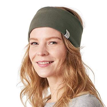 Imagem de CHARM Faixa de transpiração para o pulso – Faixas clássicas para malhar, correr, tênis, algodão canelado, cáqui x azul-marinho