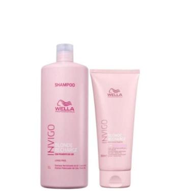 Imagem de Kit Shampoo E Condicionador Invigo Blonde Recharge 1L - WELLA PROFESSI