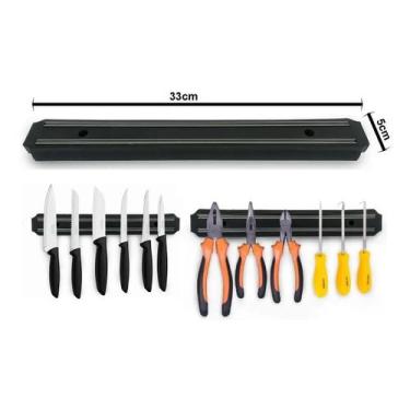 Imagem de Barra Magnética Imantada Facas E Ferramentas Imã 33cm - Decor House
