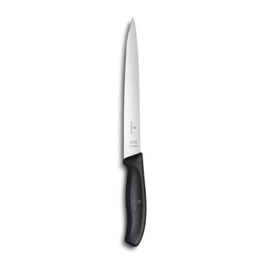 Imagem de Victorinox Swiss Classic Filet Lâmina reta flexível de 20,32 cm de largura na alça preta, 20,32 cm, multi