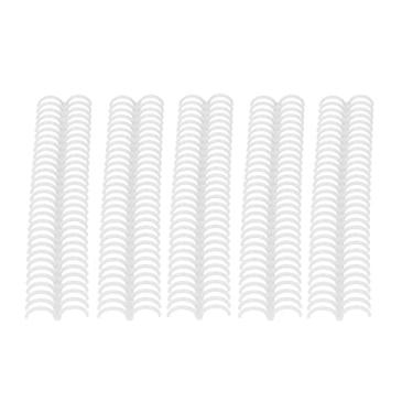Imagem de Fichário de Folhas Soltas Com 30 Buracos, Anéis Espirais de Plástico, Espinhos de Ligação para Livro de Papel, Scrapbook, Material Escolar de Escritório (Branco)