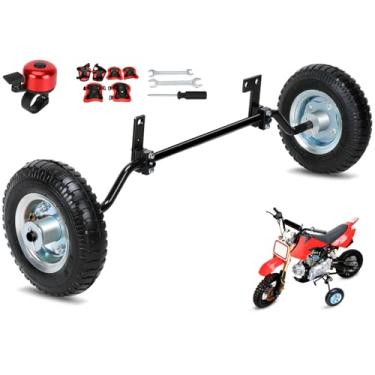 Imagem de EOPOAYI Training Wheels with Bell Replacement for 49cc 50cc Mini Dirt Bike Razor MX350 MX400 MX500 MX125 CRF50 XR50 CRF50F PW50 PW80 TTR50 SYX Moto X-pro JR50 SSR SX50 Rocket Bikes Motorcycle Parts