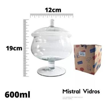 Imagem de Mini Bomboniere Baleiro Doce Bombons Decoração - Mistral Vidros