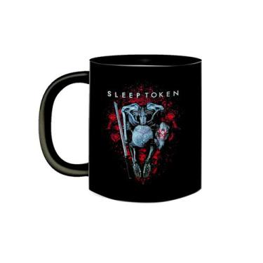 Imagem de Caneca Porcelana Preta Banda Sleep Token Symbols Metal Prog - VilelaGG