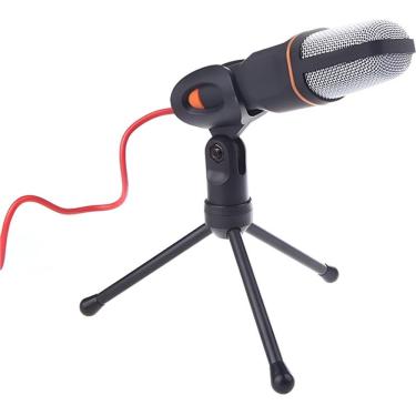 Imagem de Microfone De Estúdio Sf-666 Condensador Com Tripé E Fio De 2m Para Gravação E Vlog