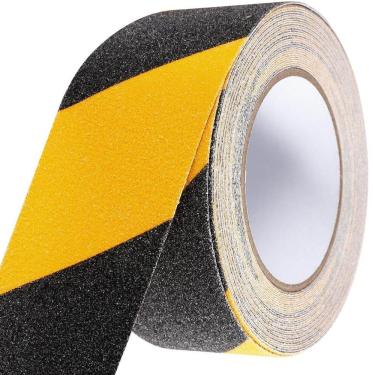 Imagem de Fita Antiderrapante Adesiva 5 Metros Previne Acidentes Chao Escada Rampa Degrau Demarcaçao Segurança