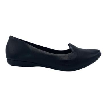 Imagem de Sapatilha Bottero Couro Preto Slipper 353306, 38, Preto