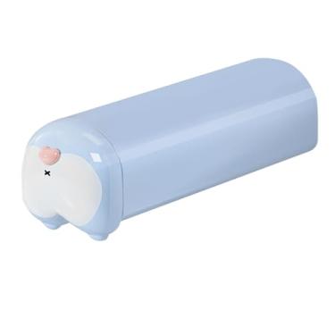 Imagem de WeiLaiKeQi Caixa organizadora de gavetas para meias e roupas íntimas, portátil, fácil de limpar, organizador de armários para cintos e calcinhas, Azul