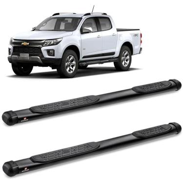 Imagem de Estribo Lateral S10 CD 2012 a 2023 Oblongo Preto Keko K1