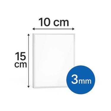 Imagem de Placa Chapa De Acrilico Transparente Cristal 10X15Cm 3mm - Capa Certa