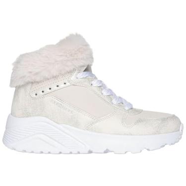 Imagem de Skechers Tênis feminino Uno Lite-Comfurt com gola, Natural, 2 Little Kid