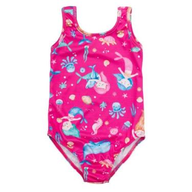 Imagem de Maio Menina Natação Praia Piscina Infantil Juvenil Com Forro - Fofotin