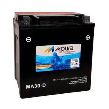 Imagem de Bateria Moura Moto  MA30D  30 Ah