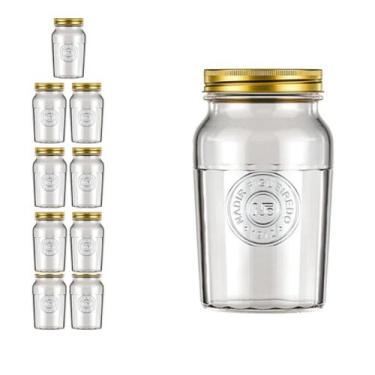 Imagem de Pote Americano Vintage Retro Tampa Biscoito 1L Nadir 9Un - NADIR FIGUE