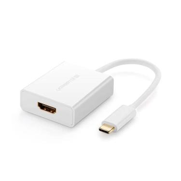Imagem de Adaptador Ugreen Usb-c Para Hdmi F 40273 Full Hd Branco