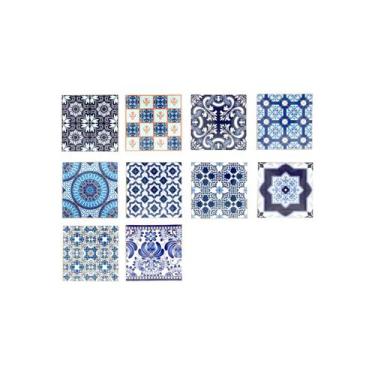 Imagem de Azulejos autoadesivos decorativos Valencia 15x15 cm (pacote de 10) - L